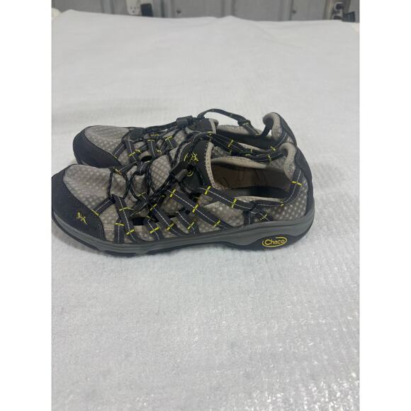 Chaco OutCross Evo 1 Women’s Water Hiking Shoes Gray Yellow Size 8.5 Quick Lace - Picture 3 of 8